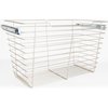 Hardware Resources Satin Nickel Closet Pullout Basket with Slides 16"Dx29"Wx17"H POB1-162917SN